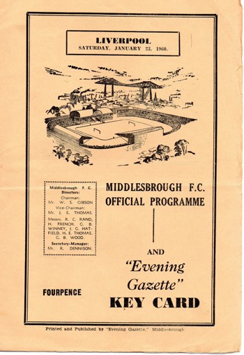 Match programme